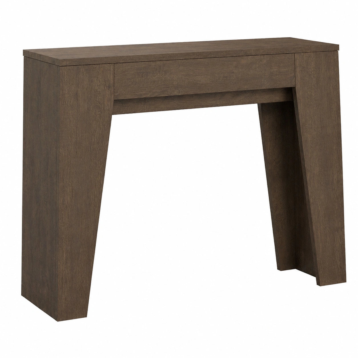 Table console, en noyer, extensible, pour l’entrée ou le salon