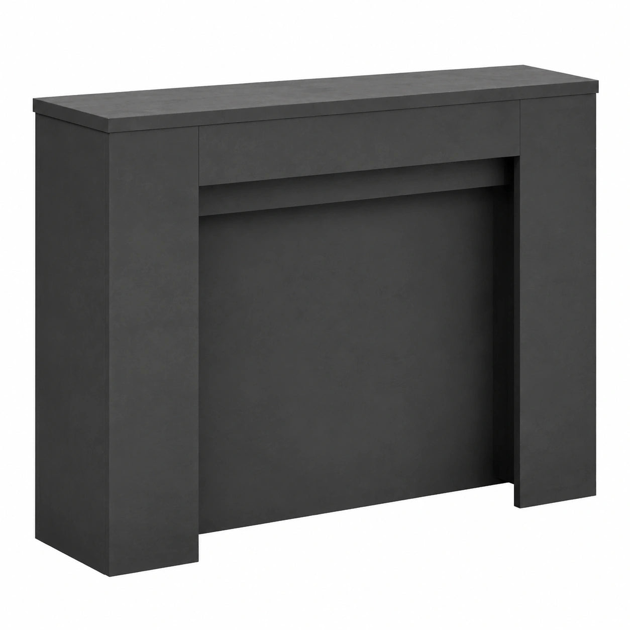 Table console, extensible, coloris anthracite, pour l’entrée ou le salon
