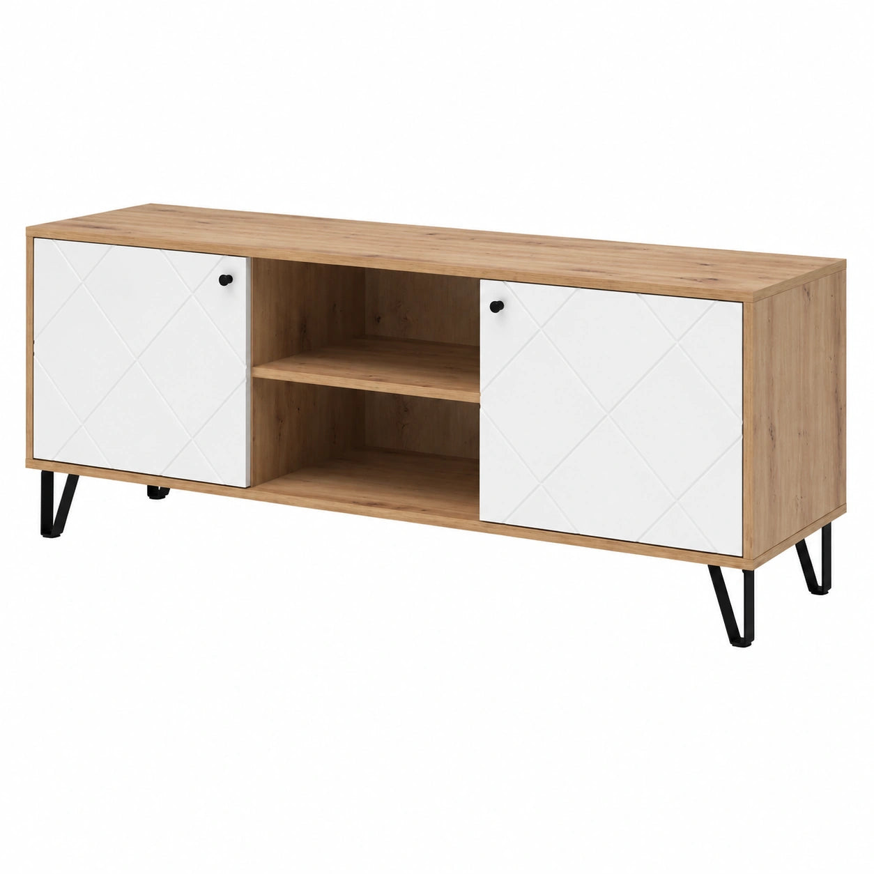 Lit, avec rangement, en chêne, 150 x 55,2 cm, pour la chambre