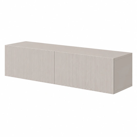 Armoire, coloris gris et beige, pour la chambre