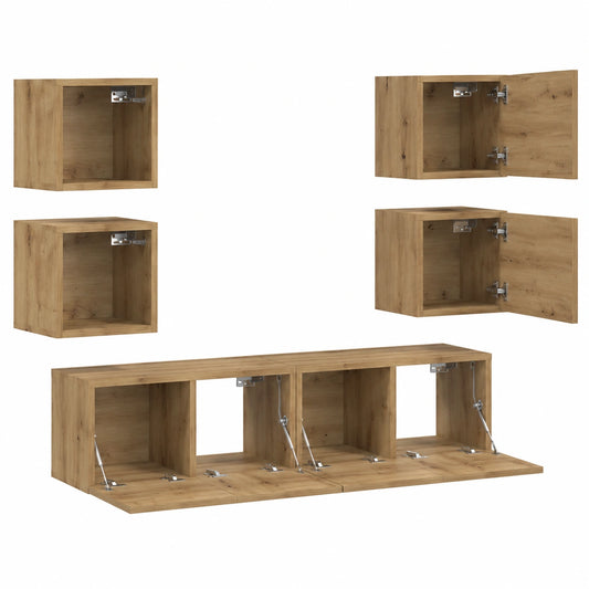 Armoire, en chêne, avec rangement, 6 pièces, pour la chambre