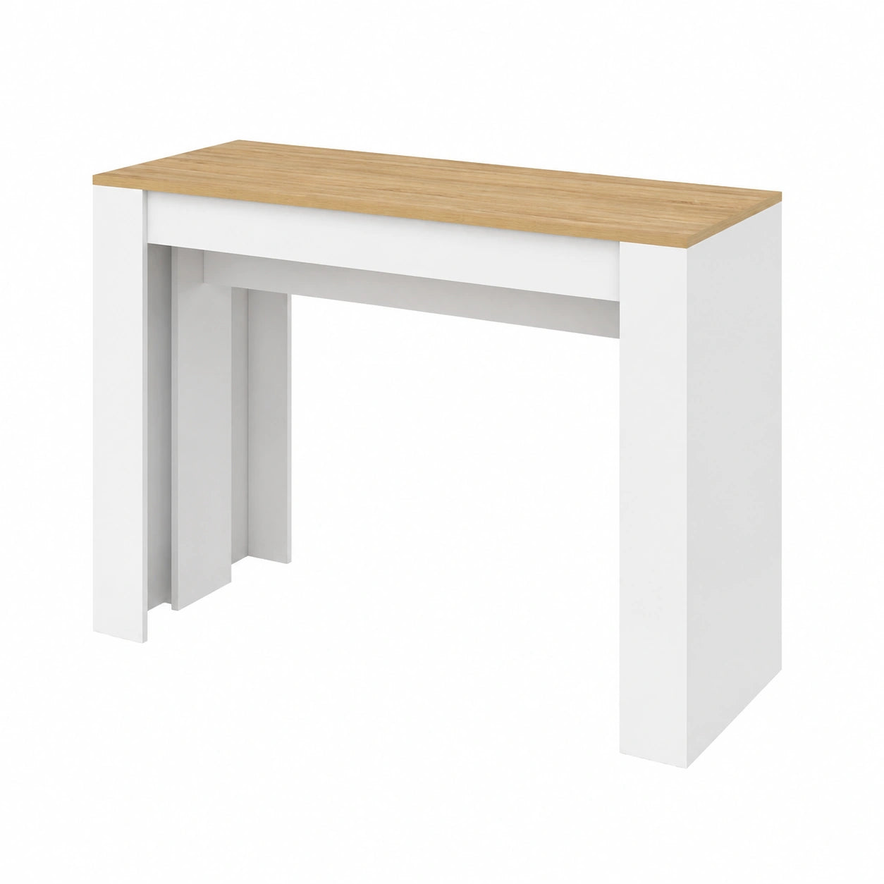 Table, extensible, coloris blanc, pour les espaces de vie