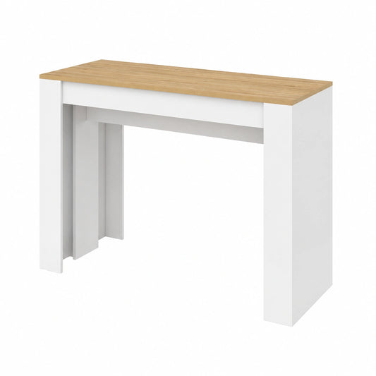 Table, extensible, coloris blanc, pour les espaces de vie