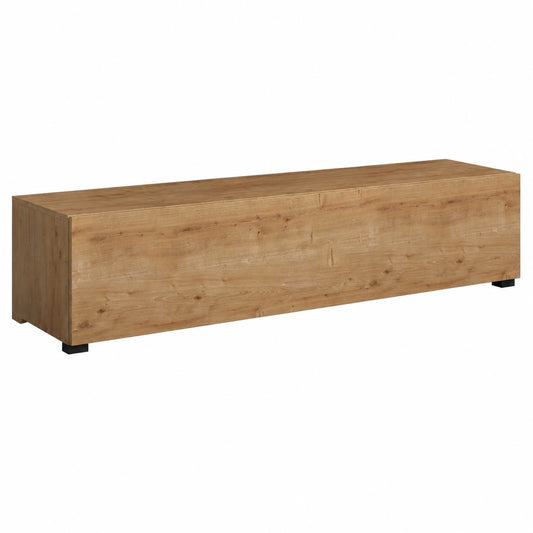 Meuble TV, modulable, avec portes, en chêne, 180 x 32 x 40 cm, pour le salon