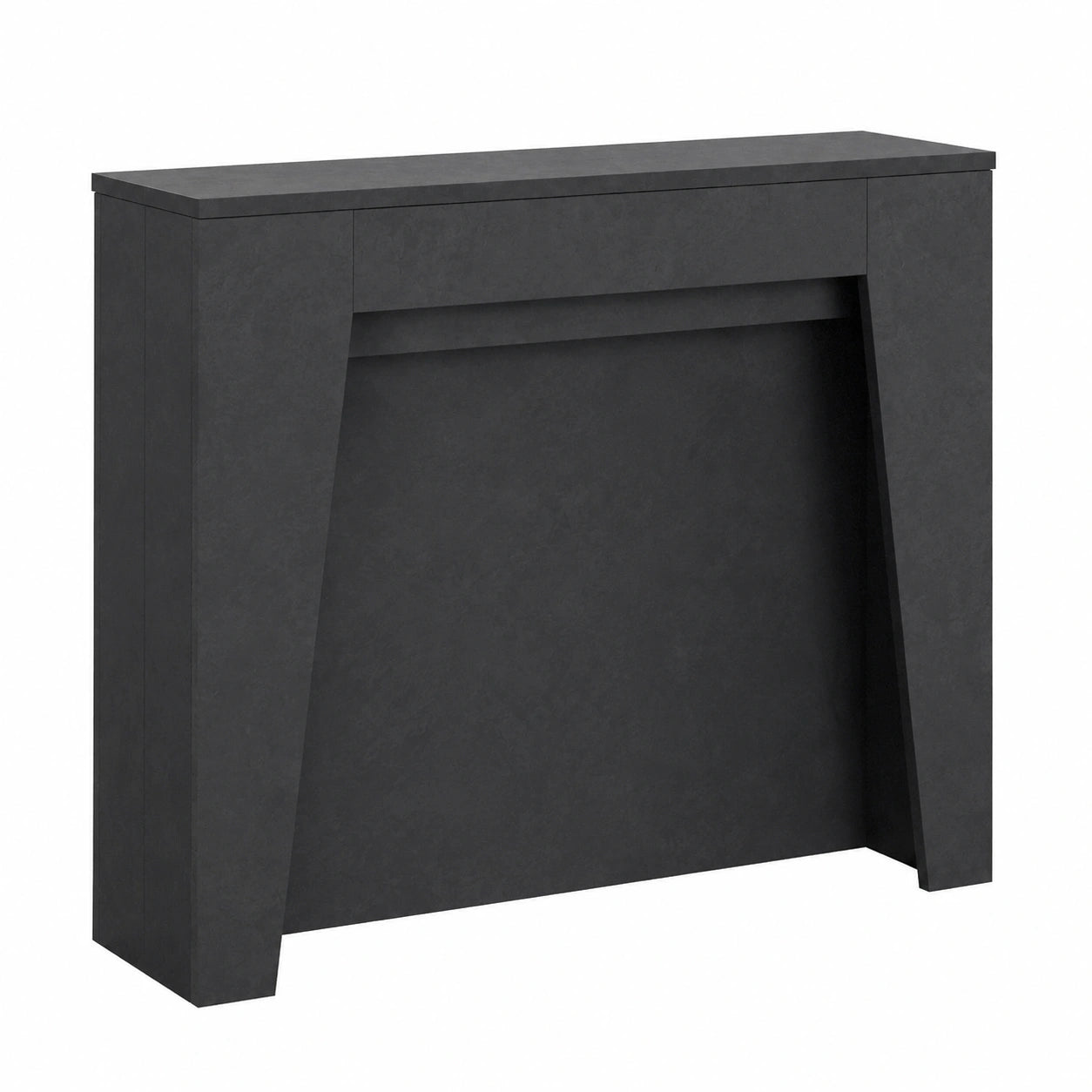 Table console, extensible, coloris anthracite, pour l’entrée ou le salon