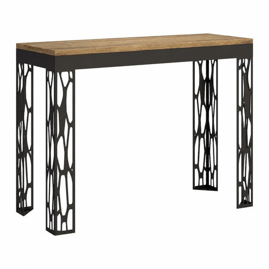 Table console, extensible, en chêne, pour l’entrée ou le salon
